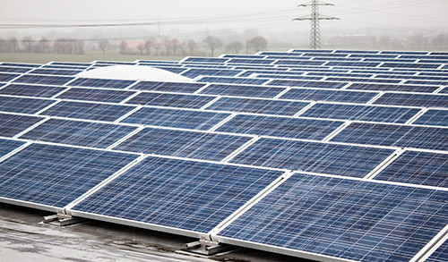 WIOTEC photovoltaic system - surface refinement and surface technology at WIOTEC